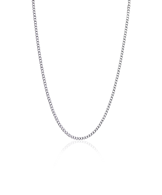 Tiny Curb Link Necklace 48-52 cm S