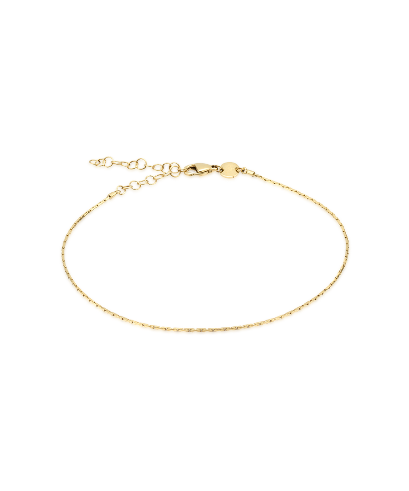 Flat chain Anklet 22-27 cm G