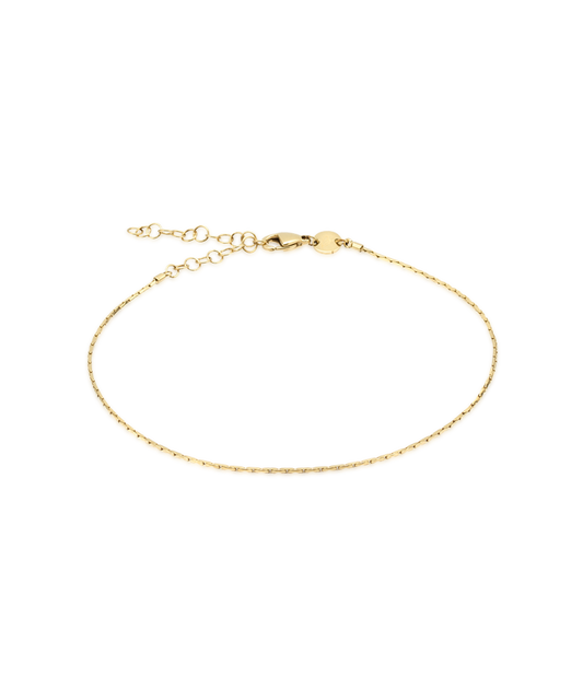 Flat chain Anklet 22-27 cm G