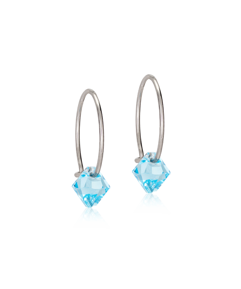 Ear Ring 14 mm, Bicone -NT