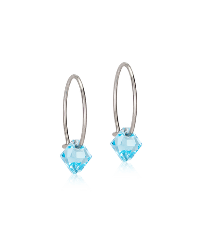 Ear Ring 14 mm, Bicone -NT