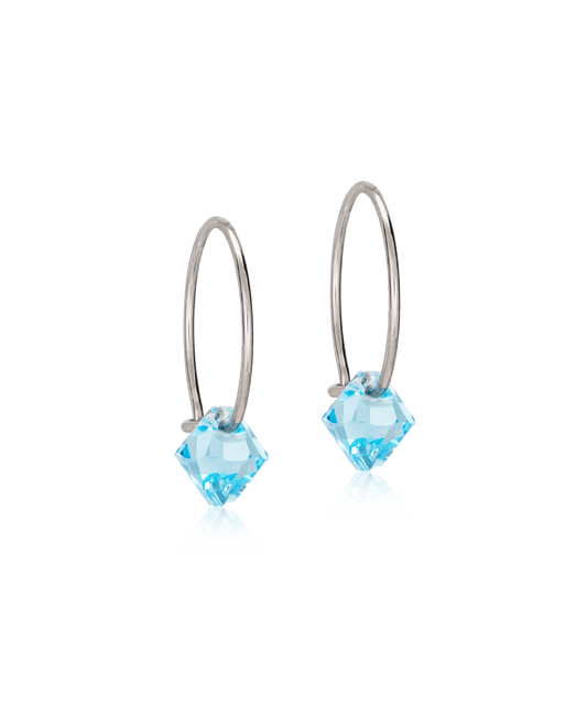 Ear Ring 14 mm, Bicone -NT