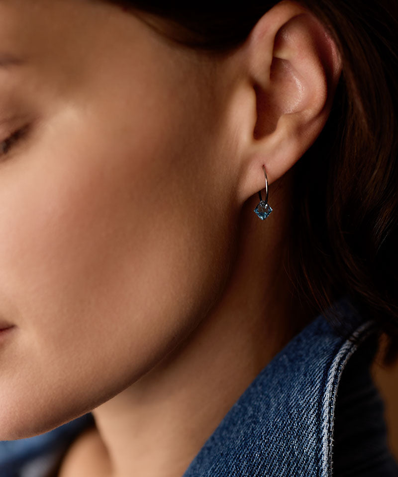 Ear Ring 14 mm, Bicone -NT