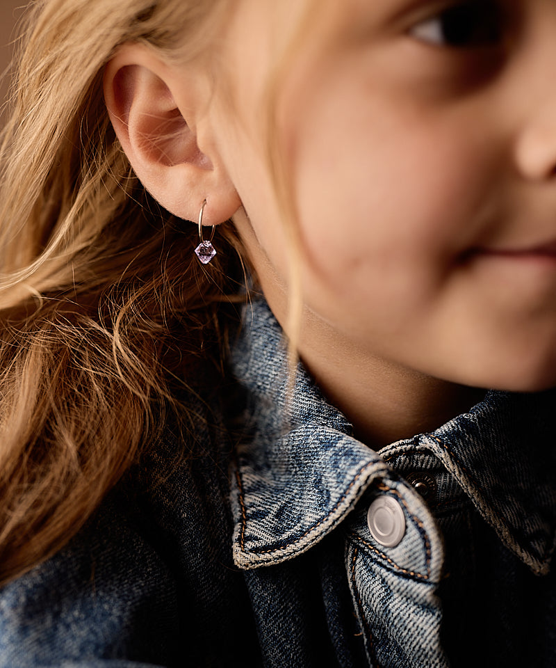 Ear Ring 14 mm, Bicone -NT