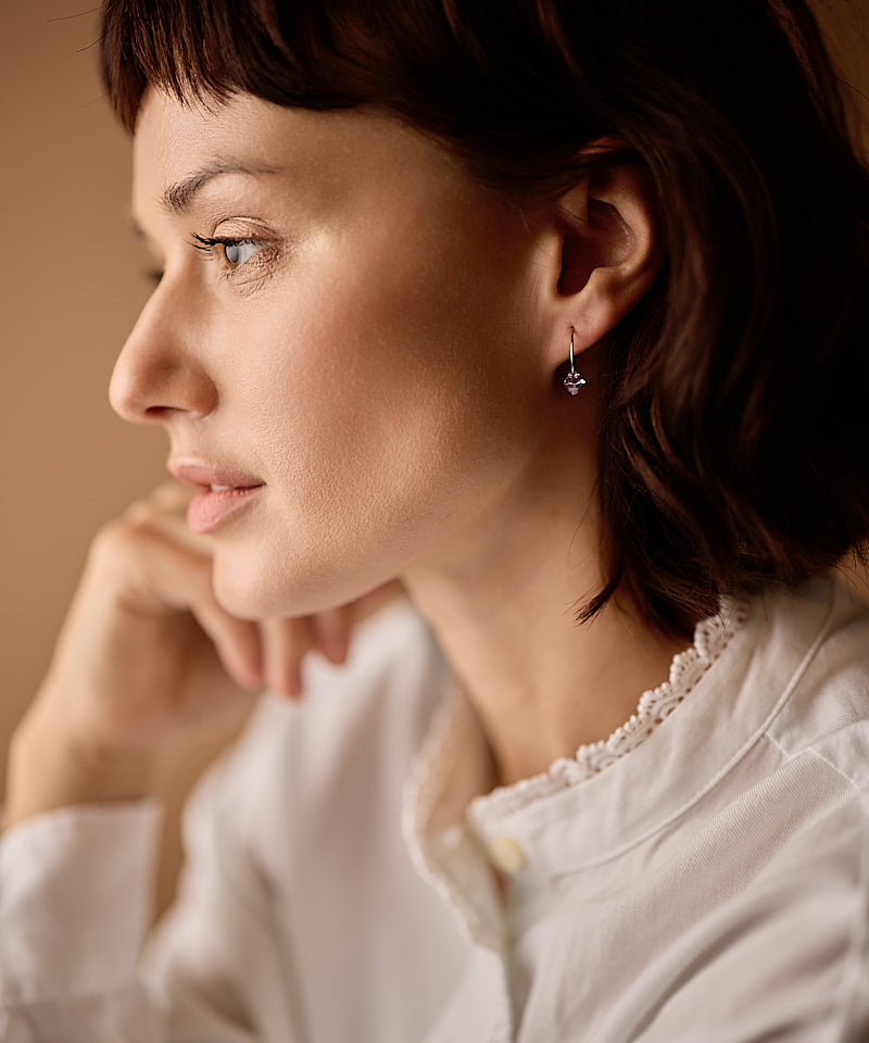 Ear Ring 14 mm, Bicone -NT
