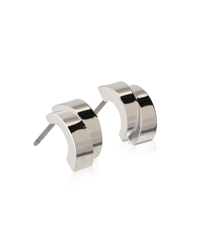Pendant Split Curved Earring -NT