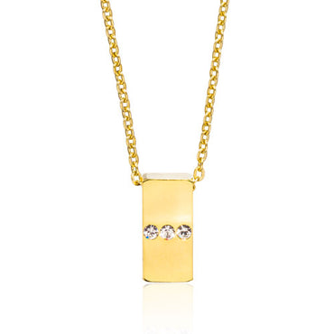 Triple Crystal Necklace