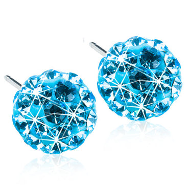Crystal Ball Earrings - 6MM