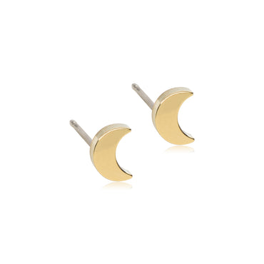 Titanium Moon Earring
