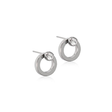 Titanium Bezel Earring