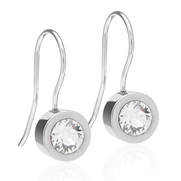 Titanium Brillance Bezel Earring