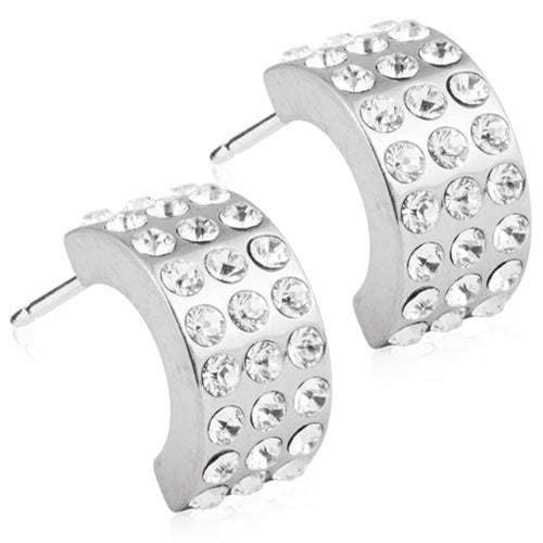 Brilliance Curved Earring