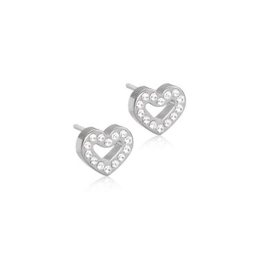 Titanium Brillance Heart Earring