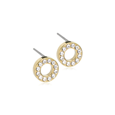 Titanium Brilliance Puck Earring