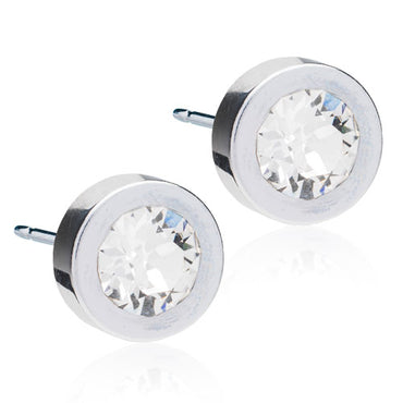 Titanium Grand Bezel Earring